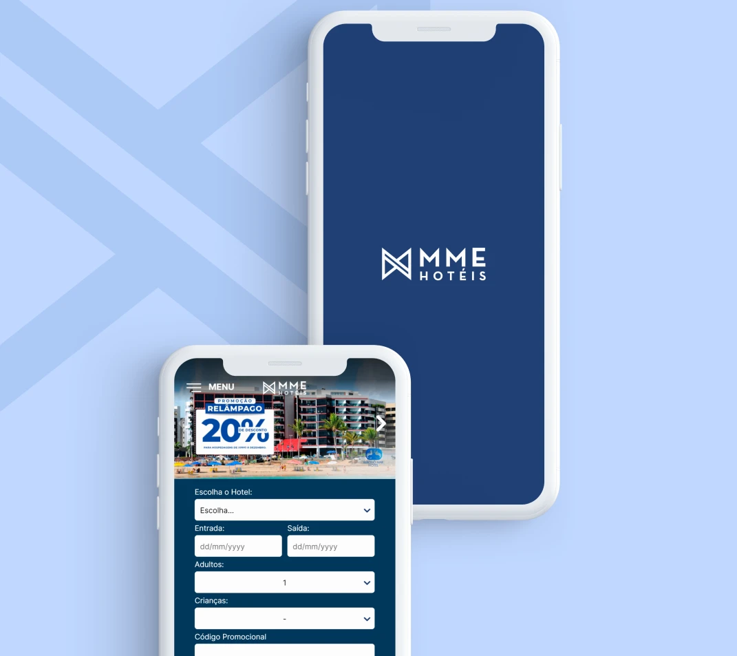 Website do Grupo MME Hotéis desenvolvido pela 2i9